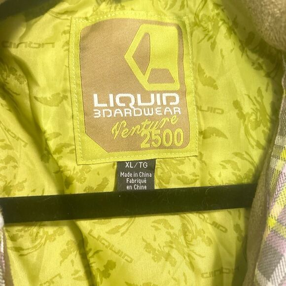 Liquid Boardwear Plaid snowboarding Jacket and Pants Set size XL/TG - Picture 6 of 12